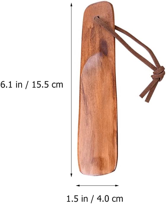 EXCEART 2 Pack Practical Shoehorns Convenient Shoe Lifters with Lanyard 6.10 Inch Plastic Shoe Horns for Easy Slip-on Household Shoehorns for Men Women Elderly