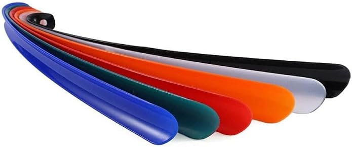 Plastic Shoehorn, Long Handle Plastic Shoe Horn for Men and Women, Portable, and Lightweight, Nice Design