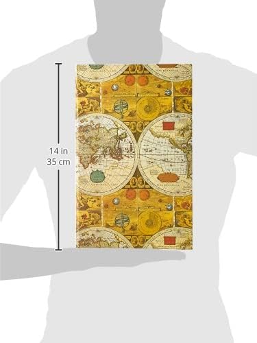 3-Ring Photo Album 504 Pockets Hold 4x6 Photos, Ancient World Map Design