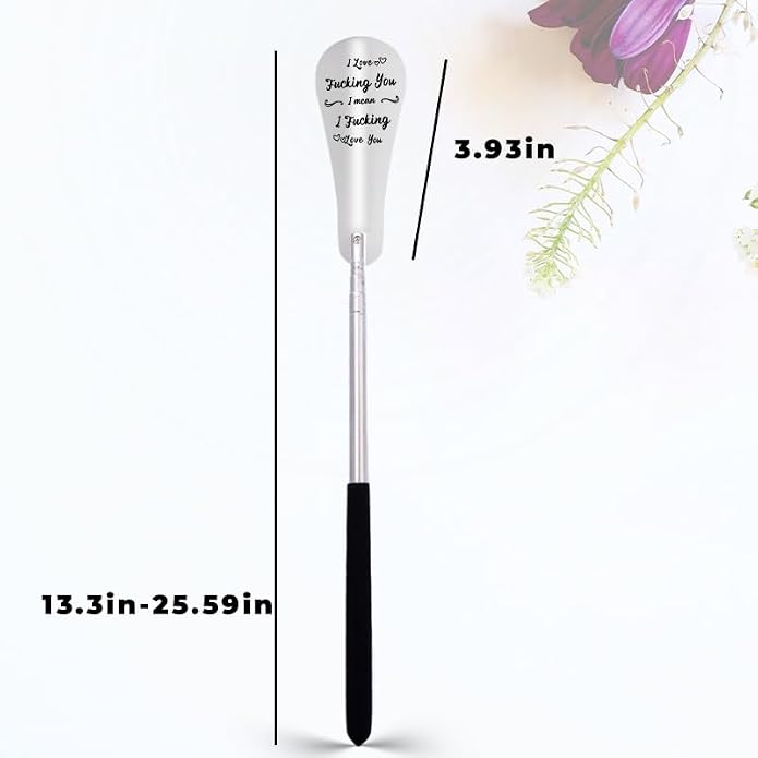 Shoe Horn Spoon Helper for Seniors Long Shoehorn for Dad Husband Long Handle Shoe Horn Spoon for Shoes