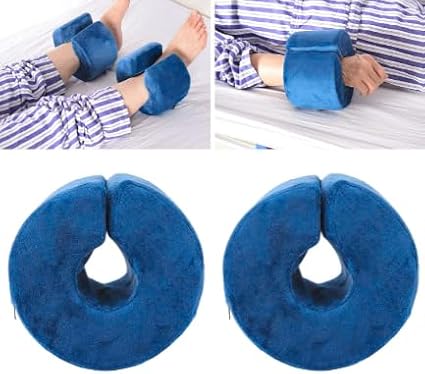 Adult Bed Sore Pads Wedge Foot Support Pillow Pressure Ulcer Ankle Protector Ring Foot Rest Pillows Bedridden Patient Elderly Heel Cushion Sleeping Elevated Foam Pad Leg Post Surgery Recovery Pillow