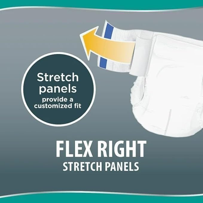 Assurance Small/Medium Unisex Stretch Briefs with Tabs 34 Ct. (Pack of 1), White