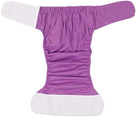 Waterproof Washable Adult Diapers for Seniors | Soft & Absorbent Reusable Pocket Nappies | Leakproof with Hook & Loop Fasteners | Free Size (19.7-49.9 Inch Waist)