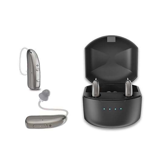 Rechargeable Hearing Aids for Seniors Adults, Advanced Multi Channel Digital BTE Hearing Amplifier with App Control