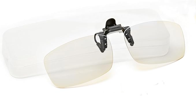 Reading Glasses Clip-On Magnifiers for Eyeglasses, Blue Light Blocking Flip Up Readers for Women and Men