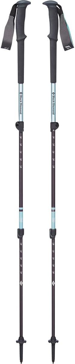 BLACK DIAMOND Trail Trekking Poles (Pair) | Lightweight Aluminum Hiking Poles | Natural, Cork, or Foam Grips | FlickLock Adjustable Shafts for All-Season Stability
