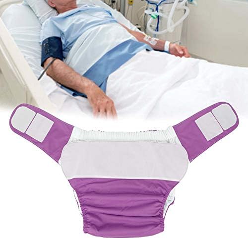 Waterproof Washable Adult Diapers for Seniors | Soft & Absorbent Reusable Pocket Nappies | Leakproof with Hook & Loop Fasteners | Free Size (19.7-49.9 Inch Waist)