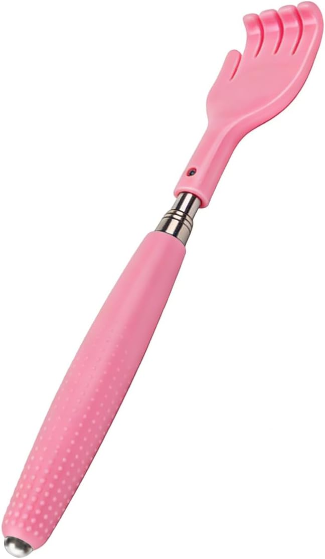 Back Scratcher for Women Men - Hand-Like Shape | Back Scratching Tool Extendable Portable and Lightweight 21.65inch Pink