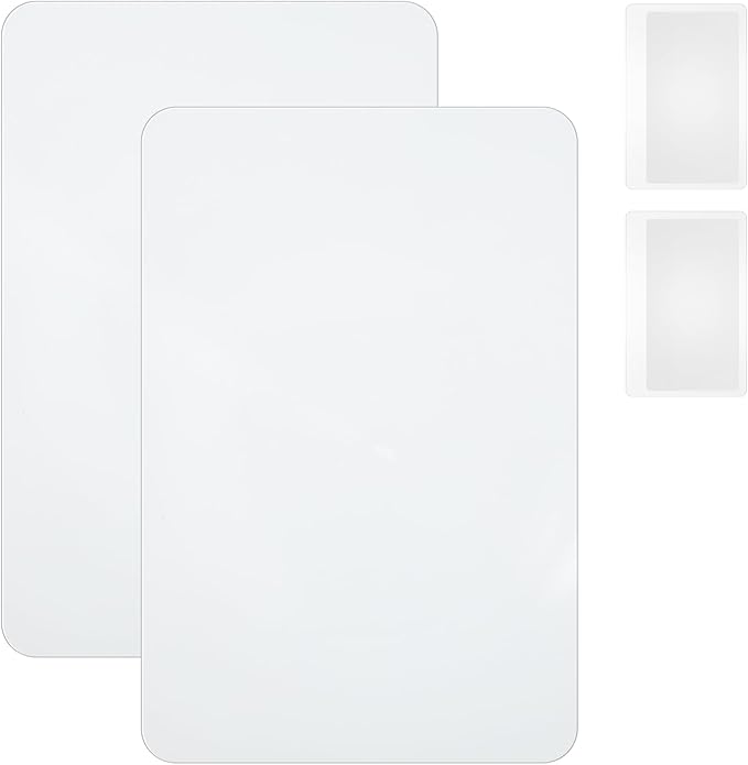4 Pcs Page Magnifying Sheet 3X 5X Clear Lightweight Magnifier Flat Plastic Optical Fresnel Lens Handy Card Size Magnifier Bookmark for Seniors Reading Small Prints People with Low Vision