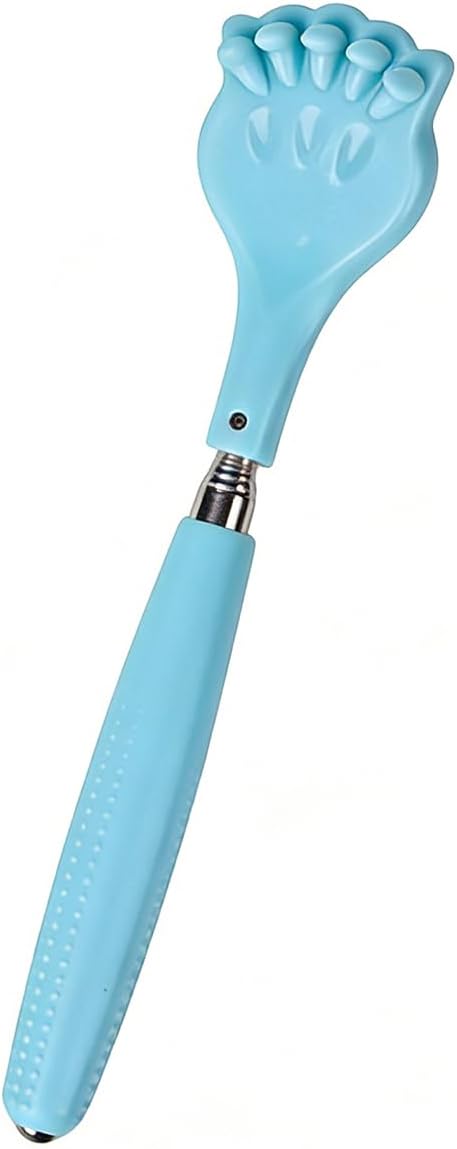 Back Scratcher for Women Men - Paw Shape | Back Scratching Tool Extendable Portable and Lightweight 21.65inch Blue