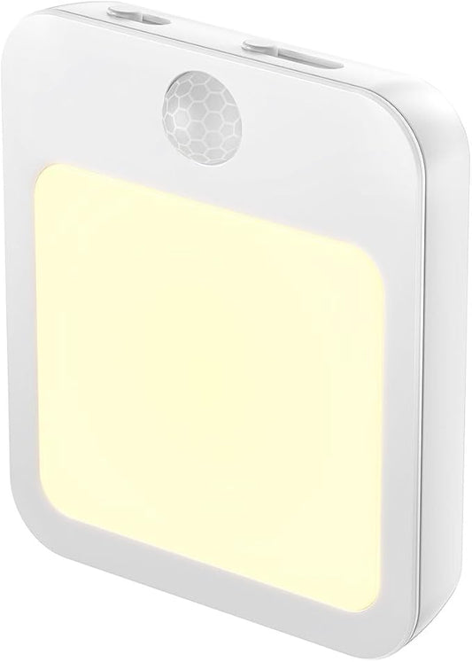 Night Light Plug into Wall, Dusk to Dawn Sensor LED Nightlight, Soft Warm White 3000K, Auto On/Off Night Lamp for Bedroom Bathroom Hallway Nursery, 1 Pack
