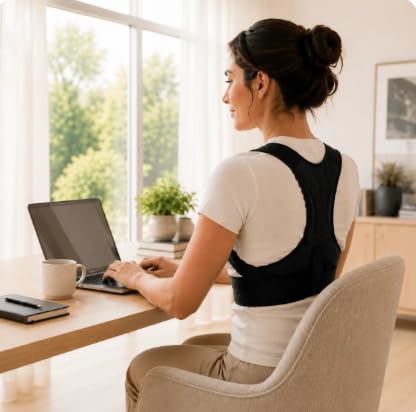 Adjustable Posture Corrector for Women and Men, Shoulder Straightener, Adjustable Full Back Support, Back Brace, Upper and Lower Back Pain Relief - Scoliosis, Hunchback, Hump, Thoracic, Spine Corrector. HSA / FSA Eligible.