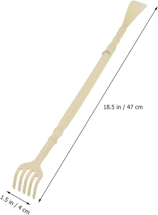 FOMIYES Massage Claw Shoehorn Two-in-one Tool Long Handle for Easy Use for Elderly Disabled Travel Durable Pp Material
