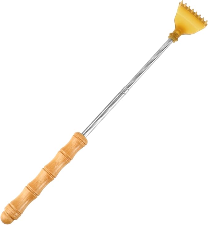 Back Scratcher Backscratcher,Telescoping Body Scratcher Itch Scratcher Tool | Classic, Portable, Extendable, Bamboo, for Men Women, Upgraded, Stainless Steel, for Adults, Thanksgiving, Birthday