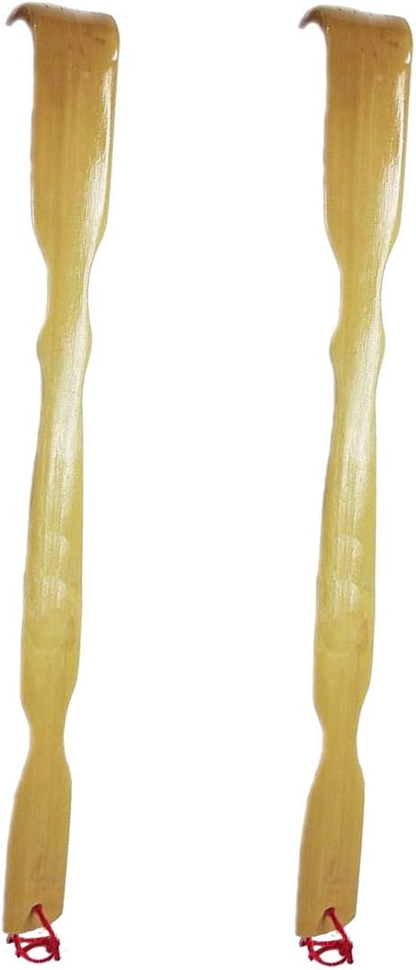JapanBargain 3665, Extra Long Bamboo Wood Backscratcher Back Scratcher 17 inches, Pack of 2