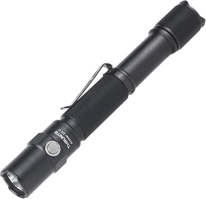 ThruNite Archer 2A C LED Rechargeable Flashlight,High 1000 Lumens AA Flashlight with USB-C, Dual Switch Bright Flashlights for Power Outage,Home Emergency,Camping,IPX8 Waterproof - Cool White