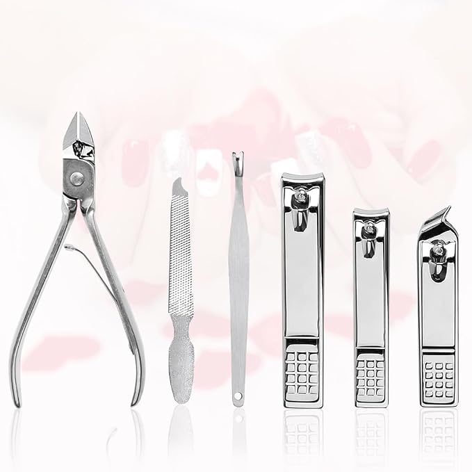 Cute Manicure Set for Women,Nail Clipper Grooming Kit for Teen Girls, Girlfriend, Wife, Mom,Small Gift Idea for Christmas Stocking Stuffers or Birthday Gift