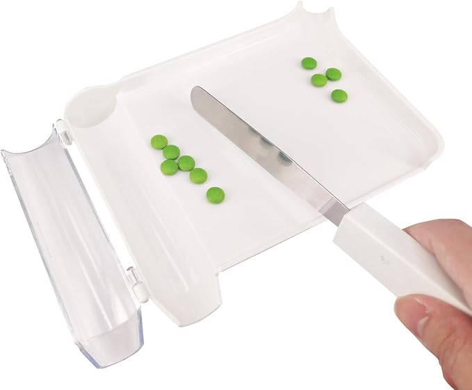 Medarchitect Right Hand Pill Counting Tray with Spatula (White)