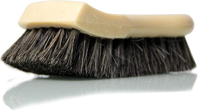 Chemical Guys, Long Bristle Horsehair Leather Cleaning Brush for Interiors | Soft horsehair bristles gently clean leather seats, furniture, sneakers and boots without scratching