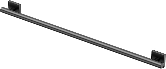 Gatco 946MX Elevate 36" L Grab Bar, Matte Black/ADA Compliant Stainless Steel Safety Grab Bar for Bathroom