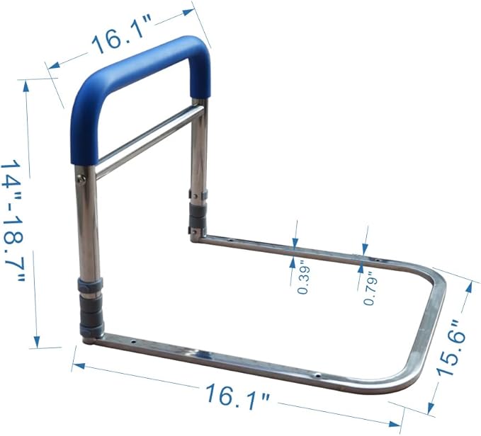 Elderly Assis Bedside Assistant Stainless Steel Bedside handrail for The Stable and Foldable