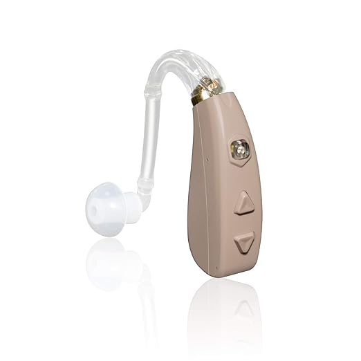 Banglijian Rechargeable Hearing Aid for Moderate to Severe Hearing Loss Ziv-206 for Seniors Adults with Noise Reduction Adaptive Feedback Cancellation-Two Types of Sound Tubes(One Unit)