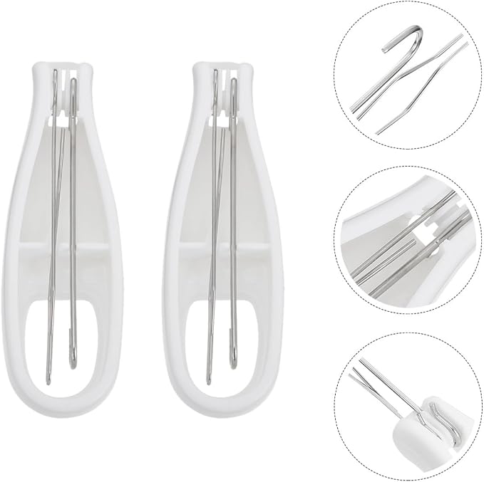 NOLITOY Button Hook and Zipper Puller 2pcs Set, One-Hand Dressing Aid for Clothes Buttoning and Zipper Pulling, Convenient Grip Tool for Home Use and Elderly Assistance