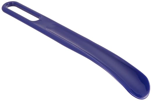 Sammons Preston Shoehorn, 11.5" Blue, Dressing Aid for Limited Reach & Range of Motion, Long Shoe Horn for Shoes, Boots, & Sneakers, Heel Protecting Shoehorn for Elderly, Handicapped, & Disabled users
