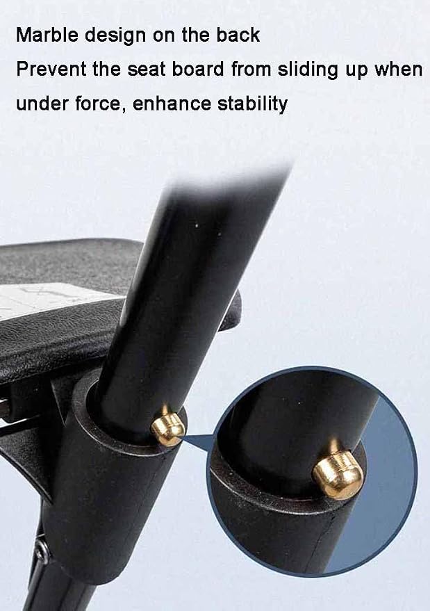 Cane Stool, Assistive Cane with Seat, Walker for The Elderly, Portable, Foldable, Suitable for Elderly, People with Reduced Mobility