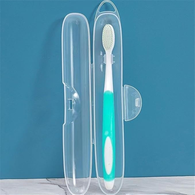 Soft Toothbrushes with Box (Regular Size Head), Periodontist Design Tapered Bristles for Sensitive Teeth & Receding Gums (5 Pack, Colors May Vary)