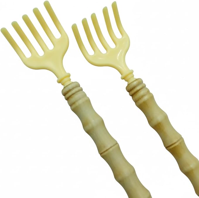 Back Scratcher, 2 Pack Back Scratcher for Men & Women, 18 Inch Long Handle Bamboo Backscratchers for Adults, Ideal Gifts for Mom and Dad