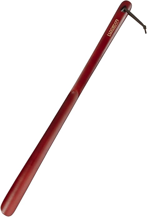 Luxdecor Long Handled Wooden Shoehorns-24in Wooden Long Handle Shoe Horn for Seinors Men Boot Jack Shoe Helper for Women