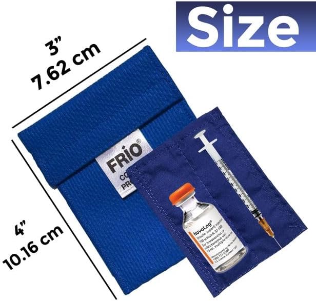 FRIO Cooling Wallet - Insulin & GLP-1 Cooler for 45+ Hours - Blue - Mini