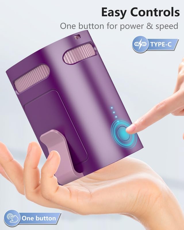 Portable Waist Clip Fan-Small Lightweight Person Fans Inside Shirt Waist Band Belt Loop Pants Hip Hardhat,Quietest Cool Clip Body Ac Unit,Personal Air Conditioner for Menopause Hot Flash Weather Blue