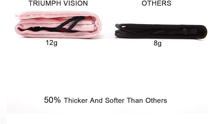 TRIUMPH VISION Glasses Case Soft Eyeglass Case Sunglass Pouch Cloth 3 Pack | Thick Microfiber Pouch Drawstring Pouch Eye Glass Bag Sunglasses Sleeve Storage, Lens Protection Cover,Cleaning Lens Screen