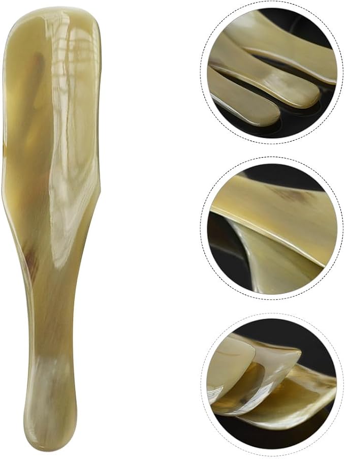 ARTIBETTER Ox Horn Shoe Lifter 7.08 Inch Portable Shoehorn Stick Ergonomic Design Easy Slip-on Shoe Tool for Men Women Seniors Relieves Back and Knee Pain