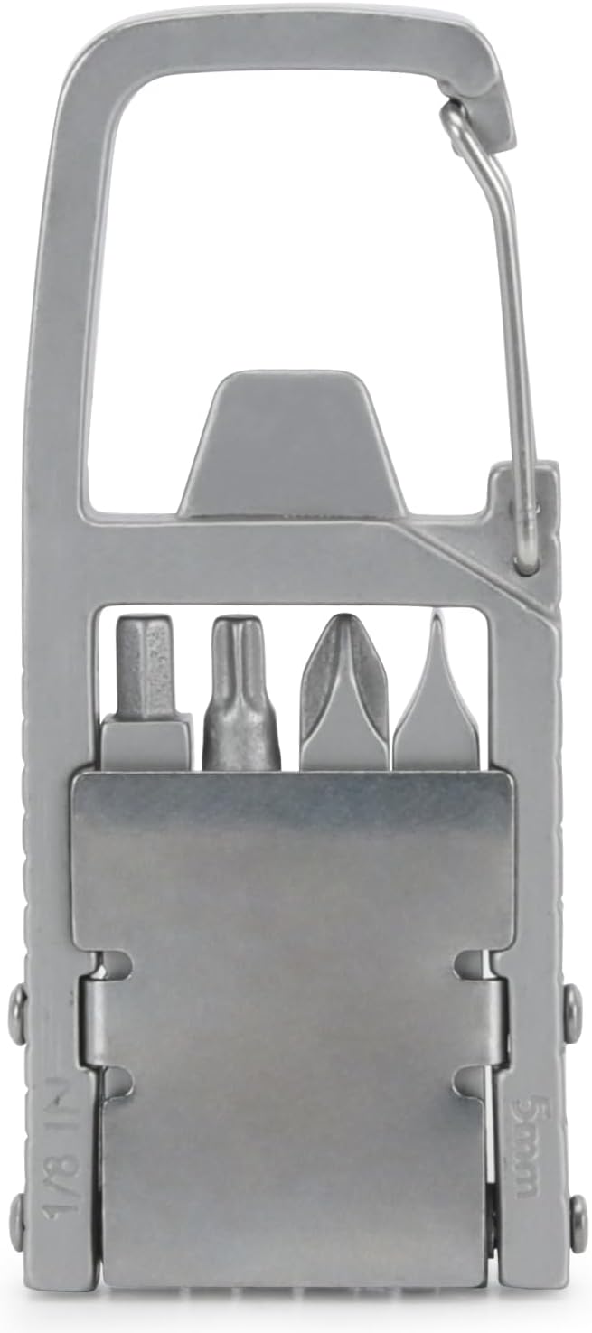 Generic 12 in 1 Keychain Multitool Screwdriver Bit Folding Multi Tool Bottle Opener Portable Pocket Tool for Outdoors Camping