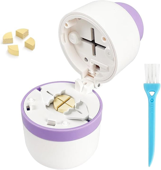 Pill Cutter Splitter for Small and Tiny Pills with Stainless Steel Blade for Cutting Small or Large Pills in Half or Quarter Suitable for Cuting Vitamins, Tablets