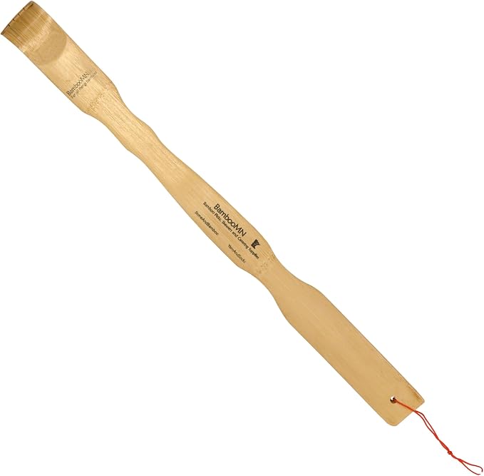 BambooMN 17 Inch Bamboo Wooden Back Scratchers for Itchy Stress Relief, 30 Units