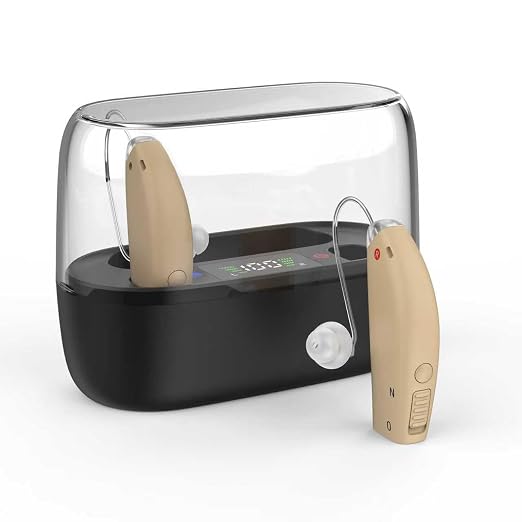 Hearing Aids for Seniors, Rechargeable Hearing Aids for Adults, Behind-The-Ear Ear Aid