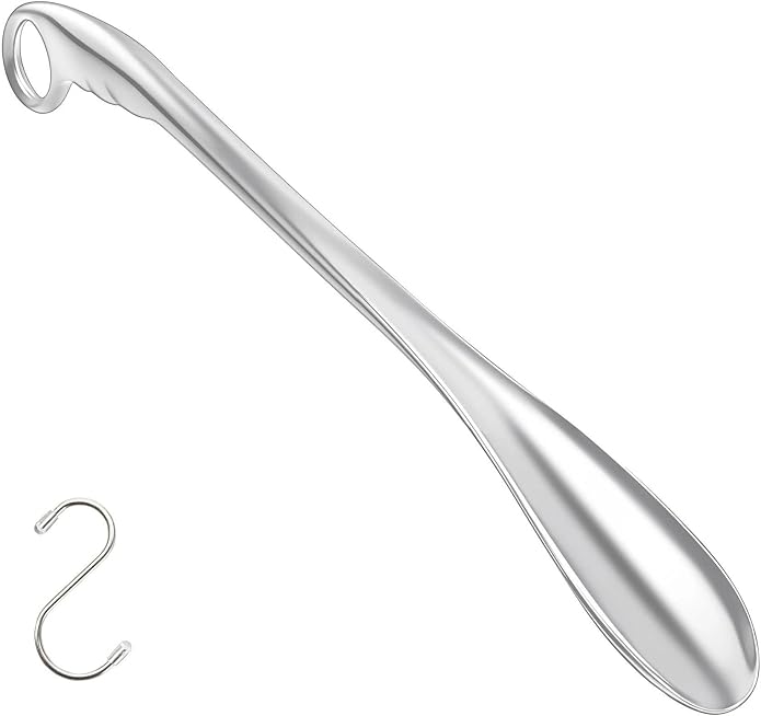 Shoe Horn Long Handle for Men Women Extra Long Handled Metal Wide Shoehorn for Seniors Solid Sturdy Durable Shoe Spoon Helper