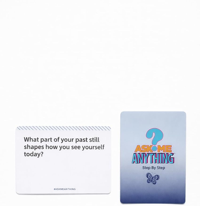 ASKMEANYTHING Recovery Card Game Step-by-Step Edition – Guided Sobriety & Addiction Recovery Cards for Step Work, Self-Reflection, and Group Therapy