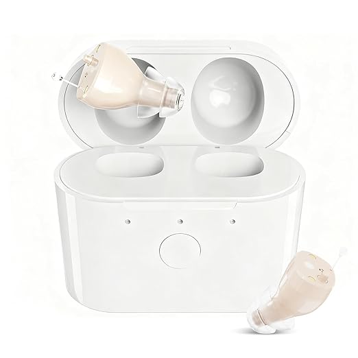 Hearing Aids,Hearing Amplifiers with Charging Case Noise Reduction,Discreet & Lightweight,Comfortable Fit,All Day Comfort,Indoor and Outdoor Use,Perfect for Seniors
