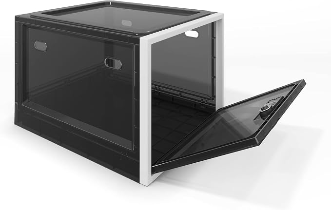 BUG HULL Large Capacity Medication Lock Box, Fridge Lock Box for Medicine Safe, Locking Medicine Box with Code for Snack, Food and Home Safety