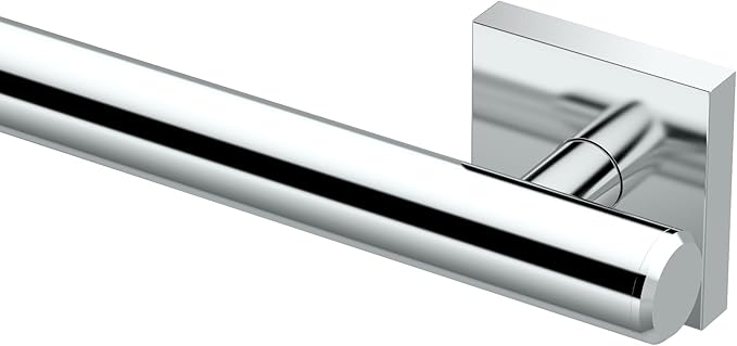 Gatco 942 Elevate 18" L Grab Bar, Chrome/ADA Compliant Stainless Steel Safety Grab Bar for Bathroom