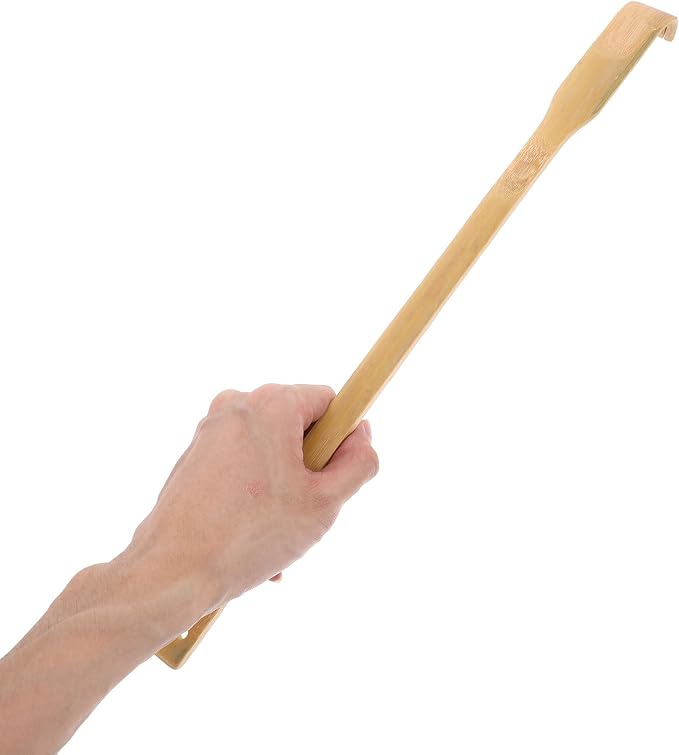Didiseaon 2pcs Bamboo Back Scratcher, Long Handle Wood Back Scratcher Massagers Stick, Portable Claw for Men Women Adults Home Use