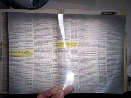 2 Pack Full Page 3X Magnifier/Plastic Magnifying Sheet Fresnel Lens, 2 Count (Pack of 1)