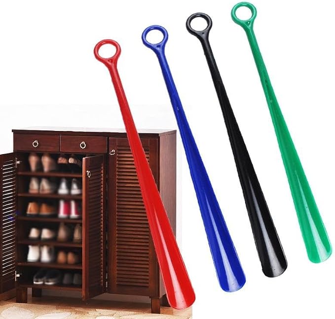 Shoe Horn Plastic Shoe Horn Long Shoe Lifting Shoe Horn Can Be Hung Solid Shoe Horn Home Entrance Living Room Shoe Horn, Travel Portable Shoe Horn Shoe Horn Long Handle for Seniors(D)