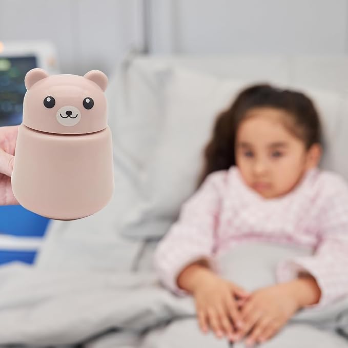 CoaGu Bear Pill Crusher for Elderly - FDA-Compliant Fine Powder, BPA-Free ABS, Easy Grip & Clean, Leakproof Portable Medicine Grinder
