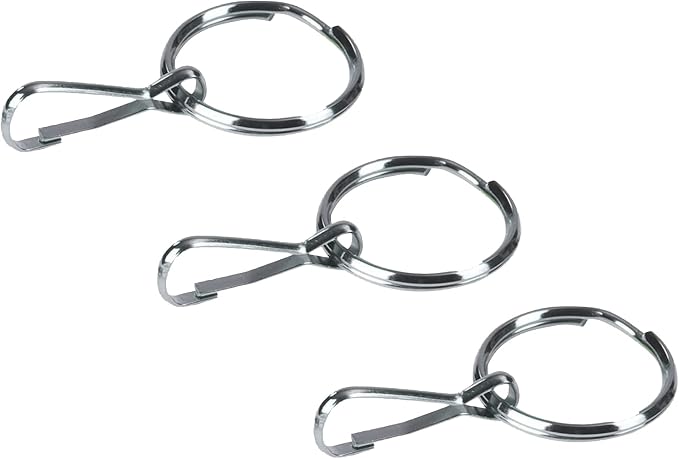 HealthSmart Zipper Ring Pulls Zipper Tabs For Clothing, Zipper Assist, 3 Count, 1 Inch Diameter